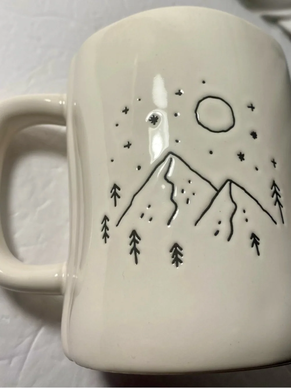 Rae Dunn White Mug with Blue Interior - STAY WILD - Picture 4 of 9